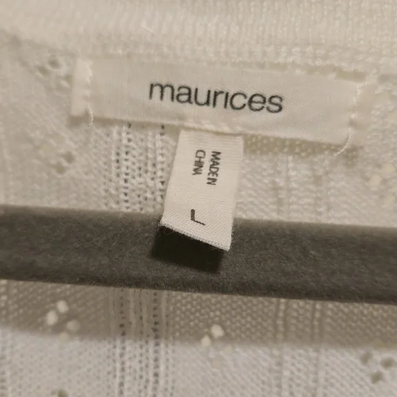 Maurices Scalloped Pointelle Cardigan - Picture 5 of 7